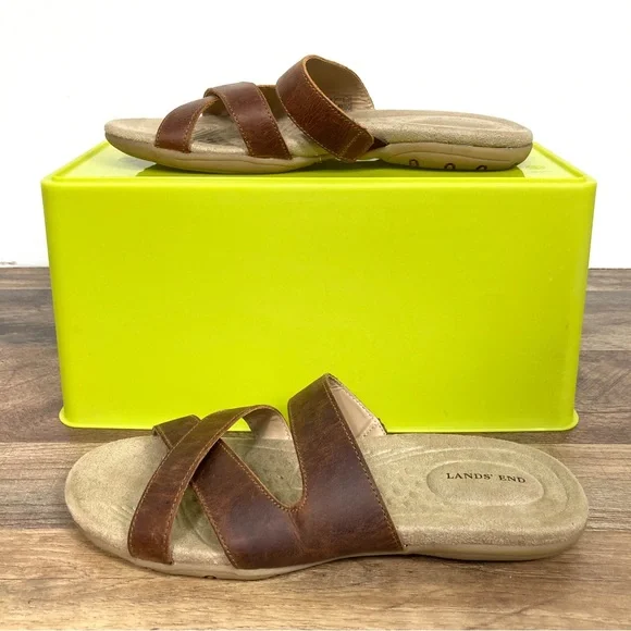 Lands' End Women's Tan Terrain Slide Sandal Size 9 - Picture 6 of 8